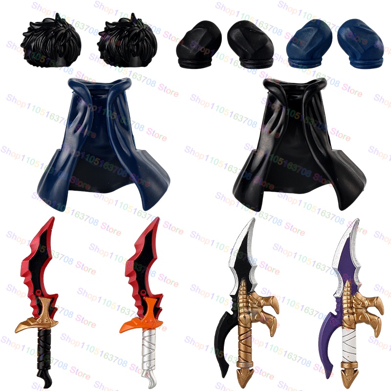 Anime Merchandise Solo Leveling - Mainan Blok Susun Figur Aksi Mini
