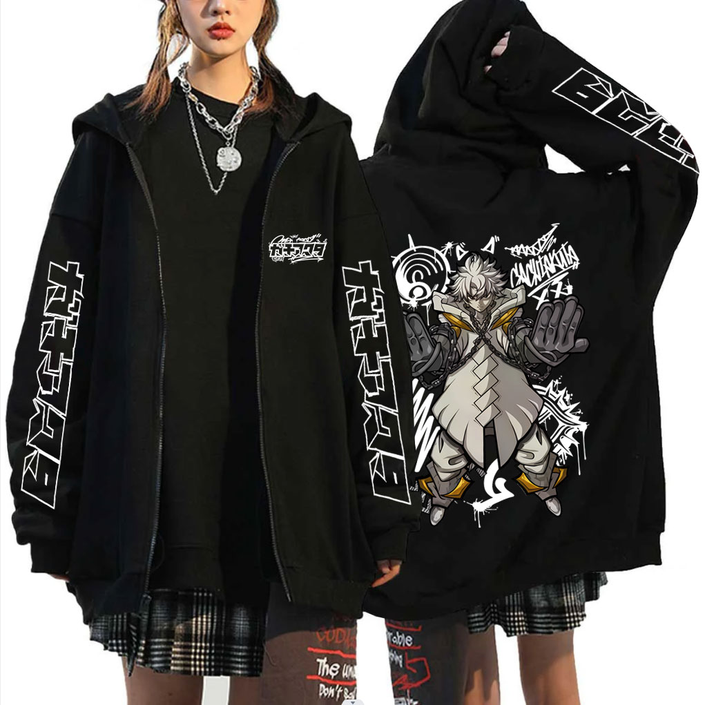 Anime Merch Hoodie - Hoodie Zipper Anime Gachiakuta Rudo Merch