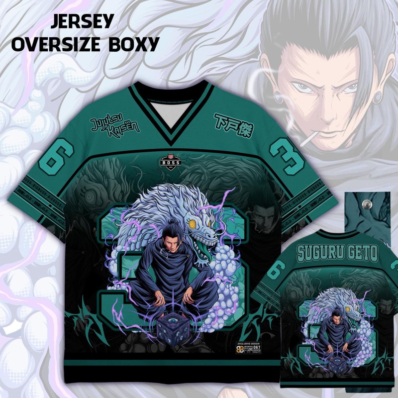 Anime Merchandise Women - Kaos Jersey Print Anime Jujutsu Kaisen