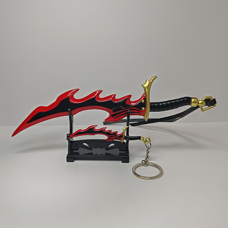 Anime Merchandise Solo Leveling - Gantungan Kunci Pedang Mainan Taring Leveling