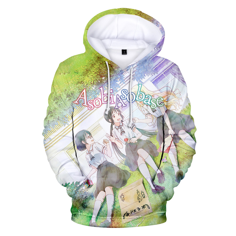 Anime Merch Hoodie - Asobi Asobase Merch Hoodie Unik Pullover