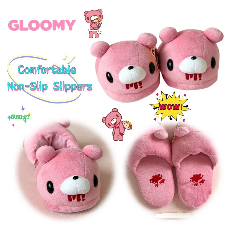 Anime Cosplay Merchandise - Sandal Rumah Karakter Gloomy Bear Anime,
