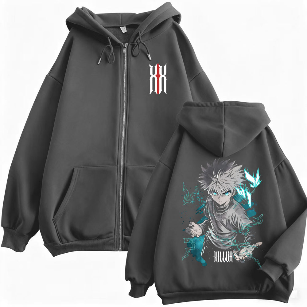 Anime Hunter X Hunter Killua Z - Anime Merch Hoodie ulasan dan harga