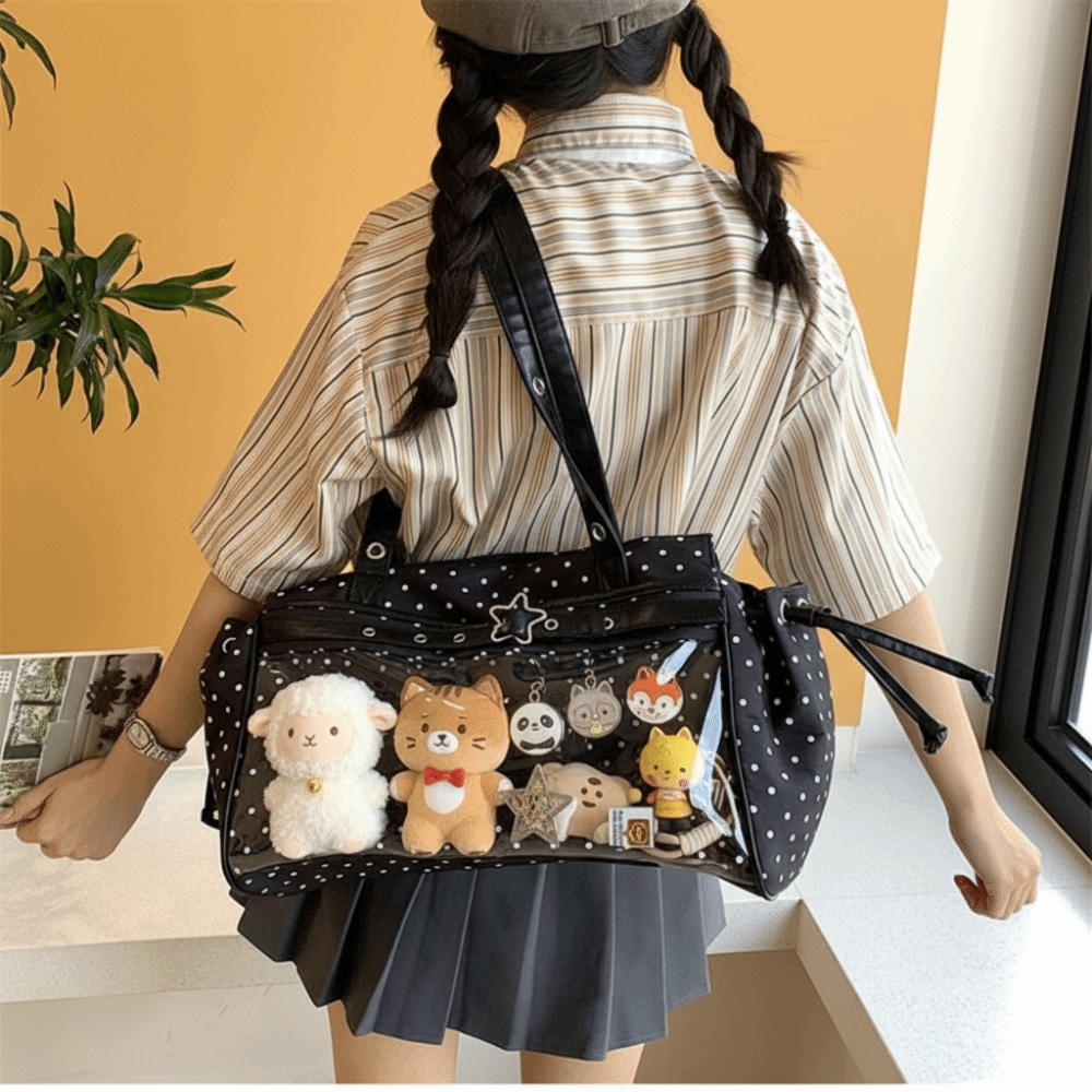 Tas Selempang Transparan PVC H - Anime Merchandise Women ulasan dan harga