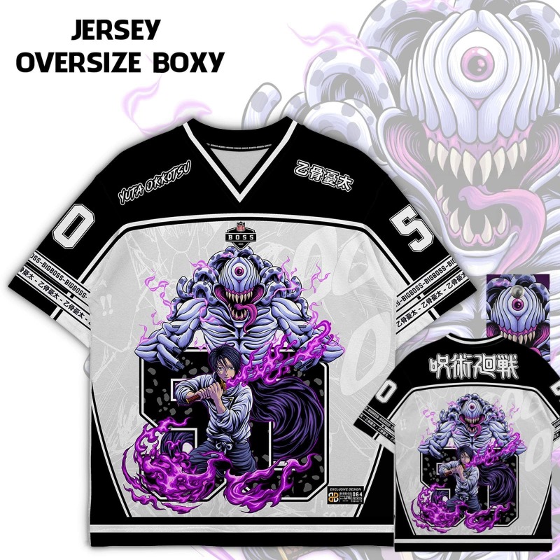 Kaos Jersey Print Anime Jujuts - Anime Merchandise Women ulasan dan harga