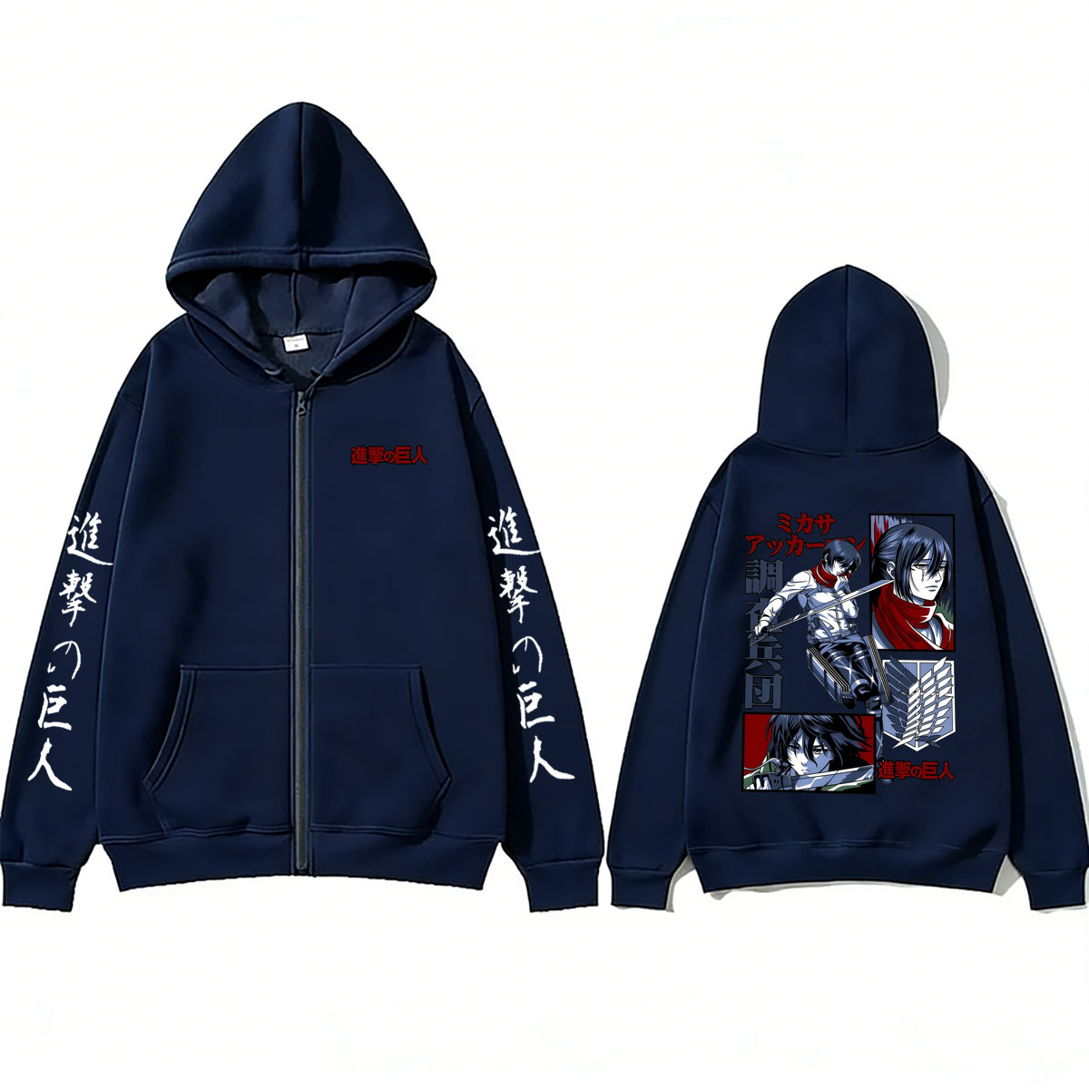 Hoodie Zipper Anime Attack on  - Anime Merch Hoodie ulasan dan harga