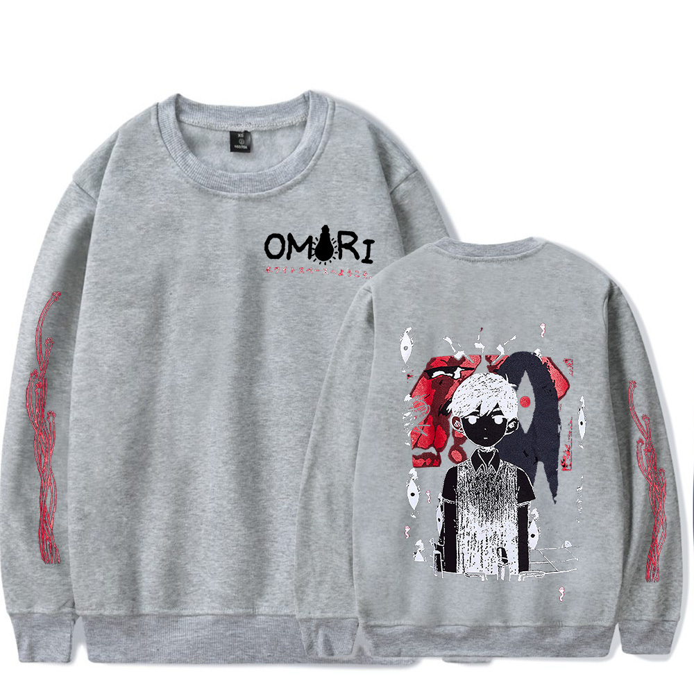 2023 Omori Red Space Crew Neck - Anime Merch Hoodie ulasan dan harga
