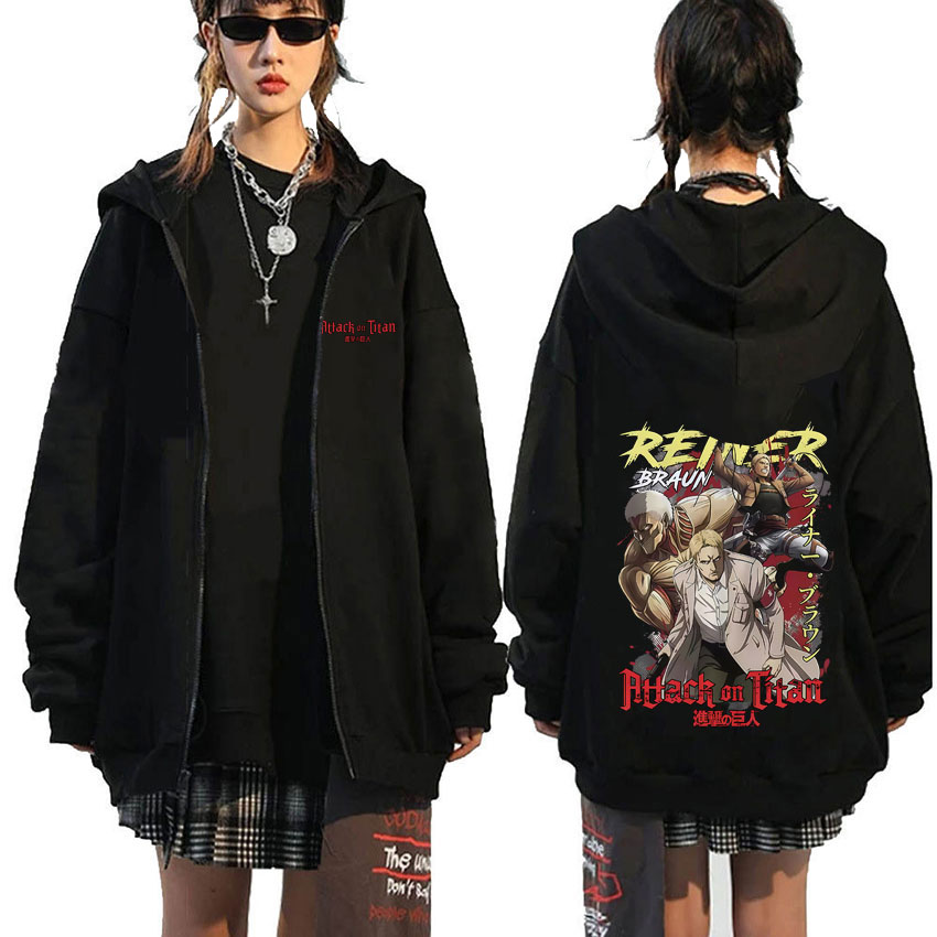 Hoodie Resleting Grafis Anime  - Anime Merch Hoodie ulasan dan harga