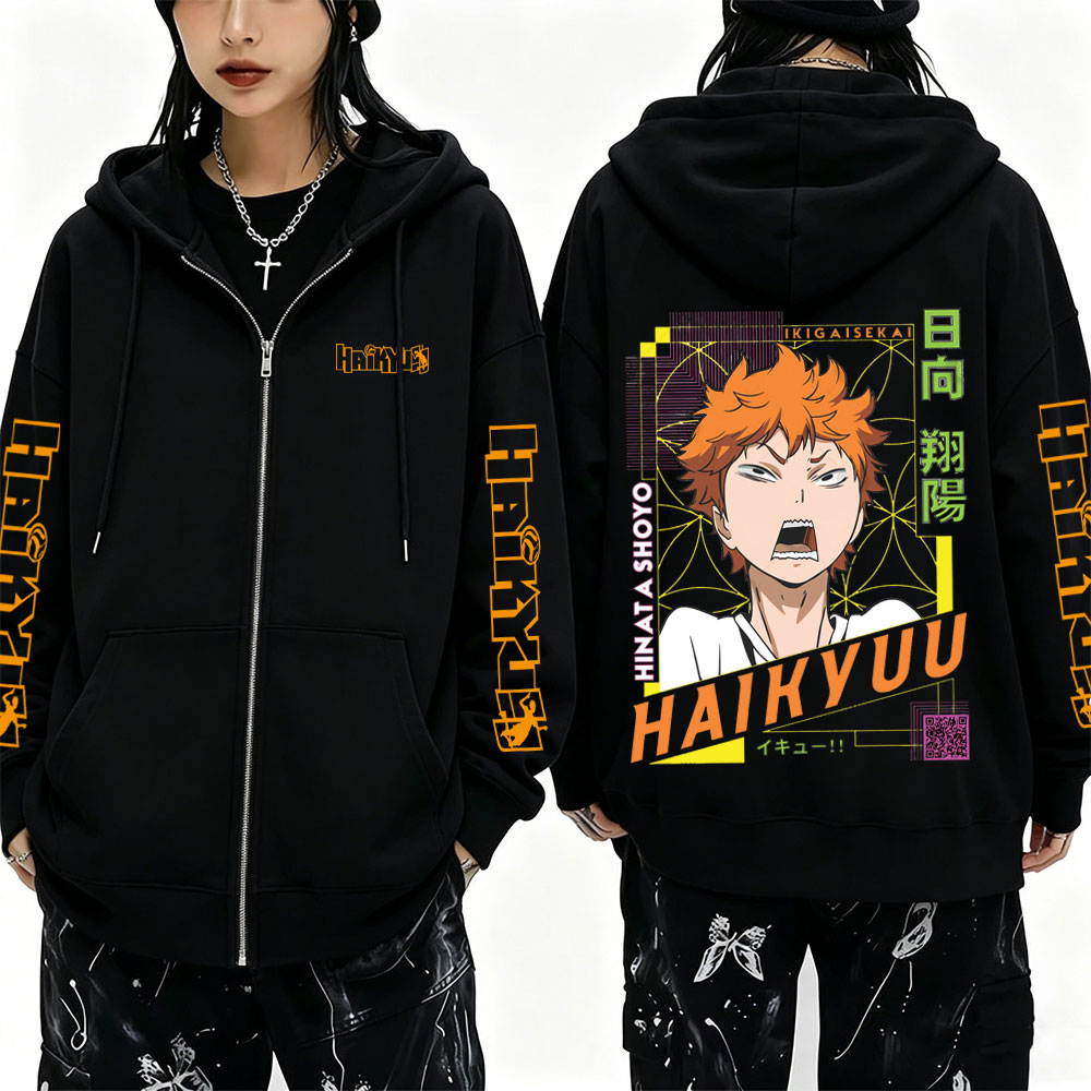 Hoodie Zipper Anime Haikyuu Sh - Anime Merch Hoodie ulasan dan harga