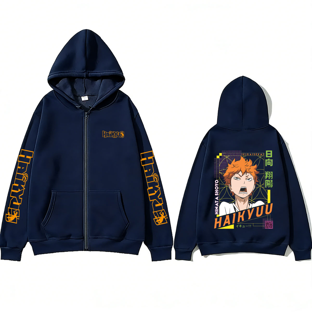 Hoodie Zipper Anime Haikyuu Sh - Anime Merch Hoodie ulasan dan harga