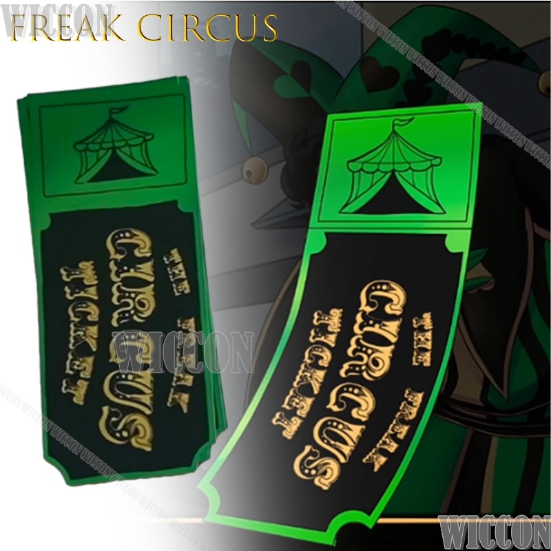 Kartu Tiket Freak Circus Merah - Anime Merchandise Women ulasan dan harga