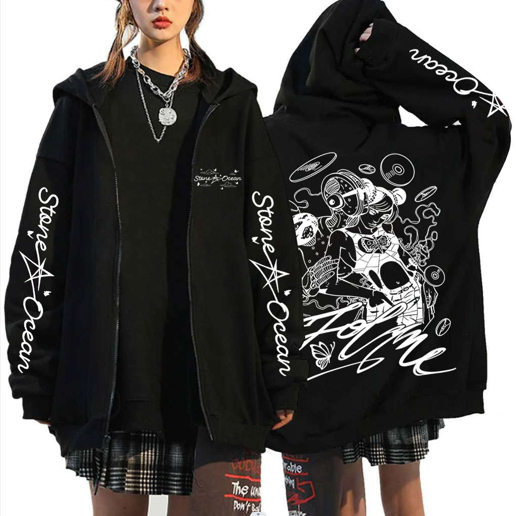 Anime Jojo Bizarre Adventure J - Anime Merch Hoodie ulasan dan harga