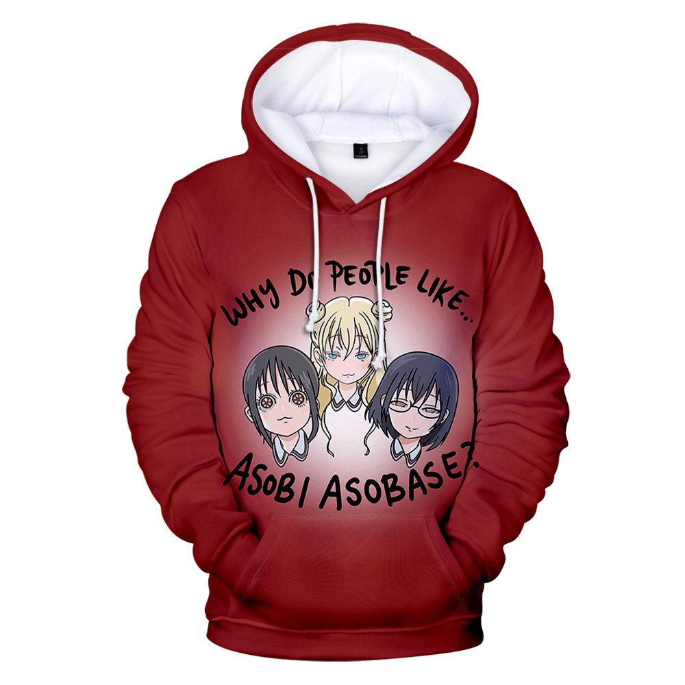 Asobi Asobase Merch Hoodie Uni - Anime Merch Hoodie ulasan dan harga