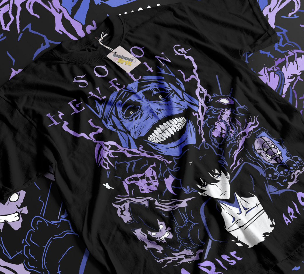 Solo Leveling T-Shirt Anime Ma - Anime Merchandise Solo Leveling ulasan dan harga