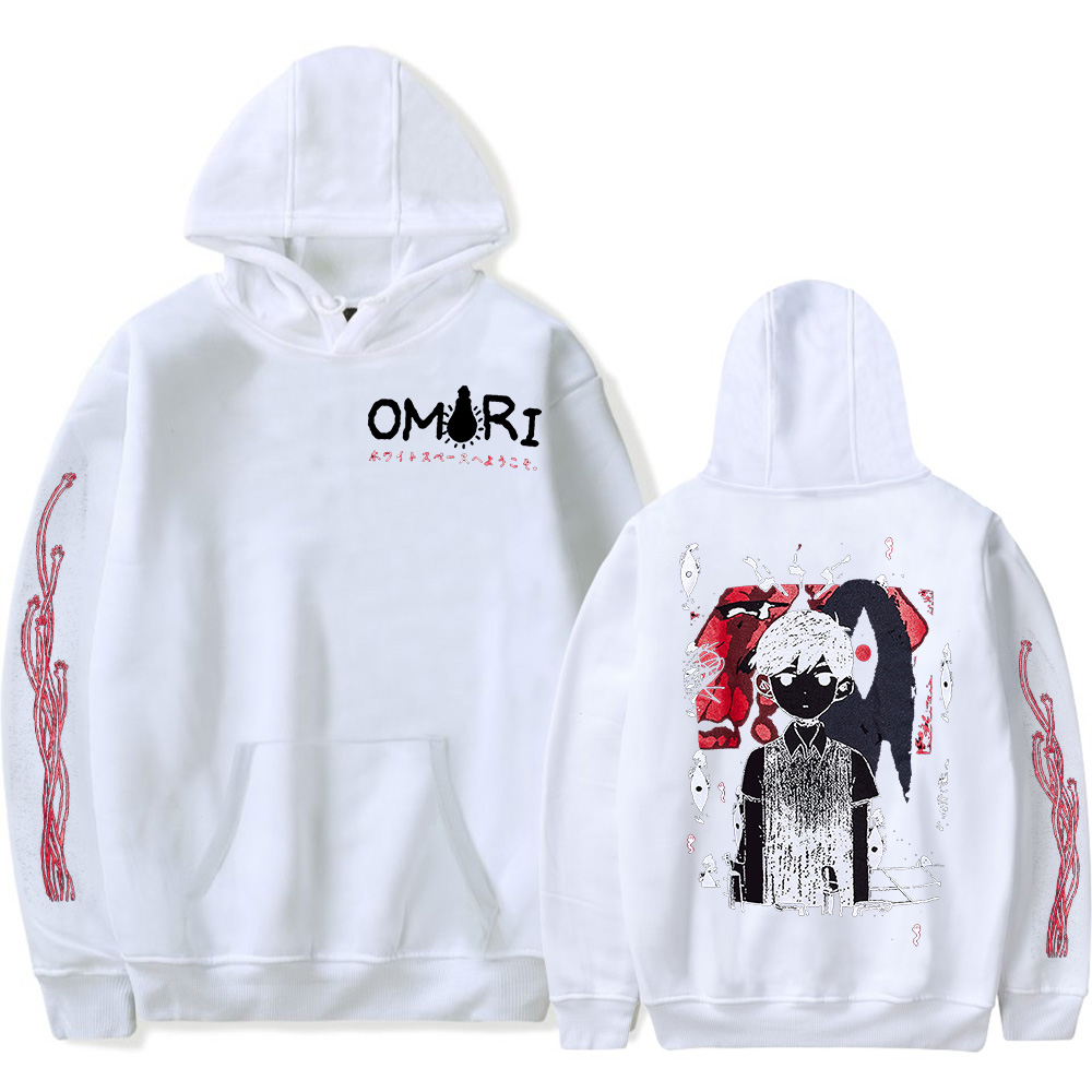 2023 Omori Red Space Hoodie Me - Anime Merch Hoodie ulasan dan harga