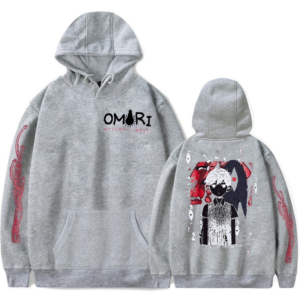2023 Omori Red Space Hoodie Me - Anime Merch Hoodie ulasan dan harga