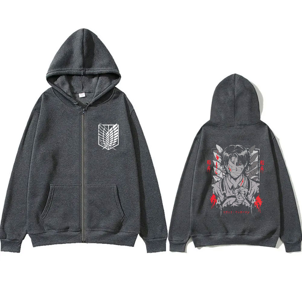 Hoodie Resleting Grafis Wajah  - Anime Merch Hoodie ulasan dan harga