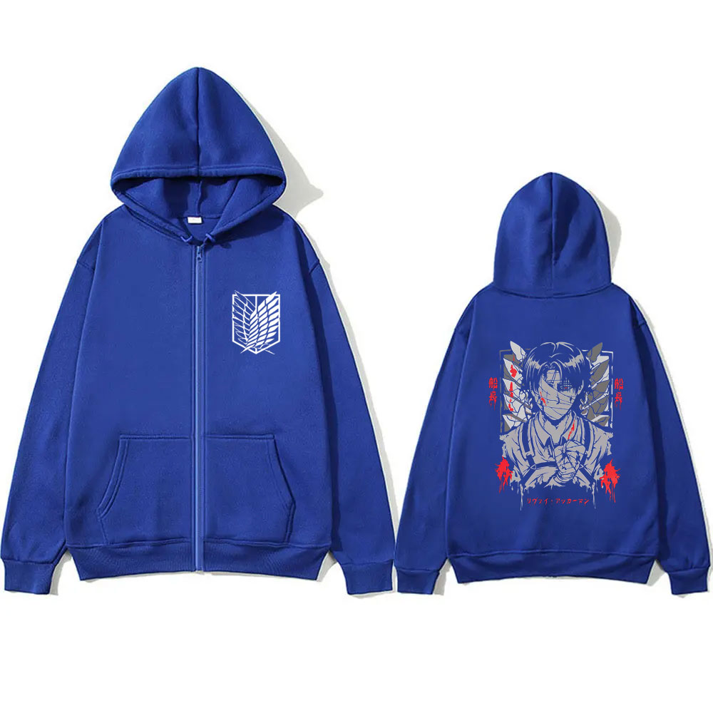 Hoodie Resleting Grafis Wajah  - Anime Merch Hoodie ulasan dan harga